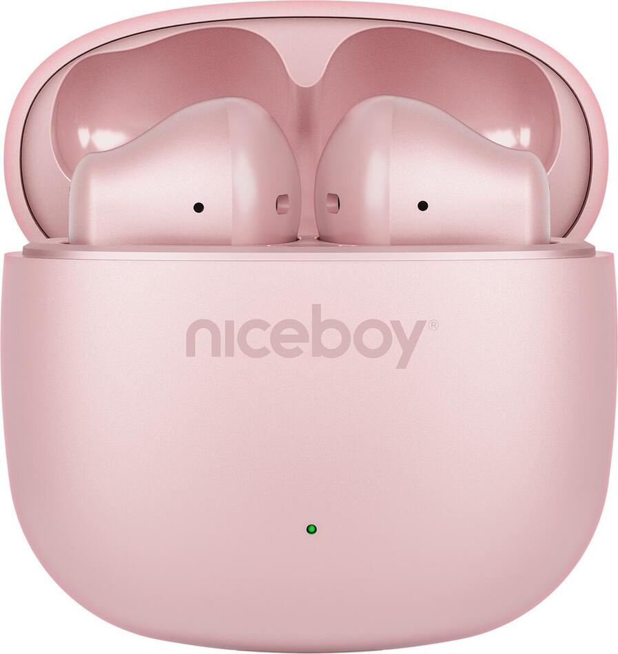 Bezdrátová sluchátka Niceboy Beans 4 POP, růžová