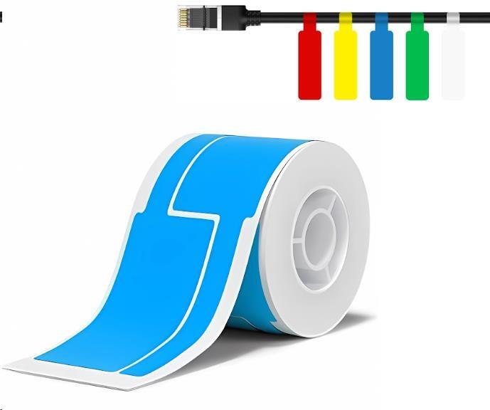 Niimbot štítky na kabely T 25x76mm 200ks Modré pro B21, B21S, B3, B1S (1EA01174301)