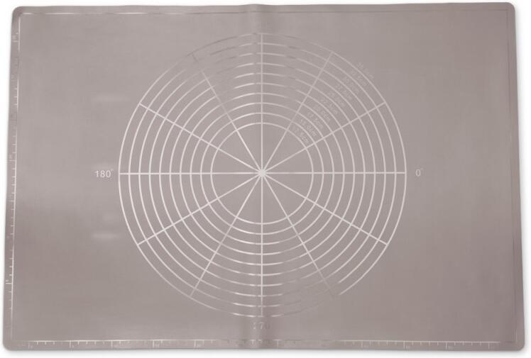 Silikonový vál na těsto BerlingerHaus BH-7462 62 × 42 cm, Taupe Collection
