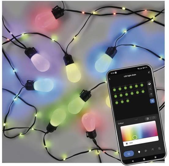 Smart venkovní RGB řetěz EMOS ZIW17FR WiFi Tuya 12W