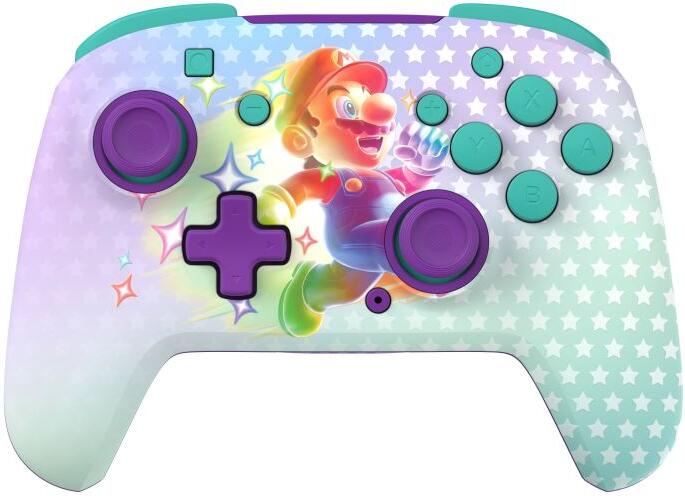 Turtle Beach Rematch Wireless, bezdrátový herní ovladač pro Nintendo Switch 2, Glow,Invincible Mario (TBC-8101-95)