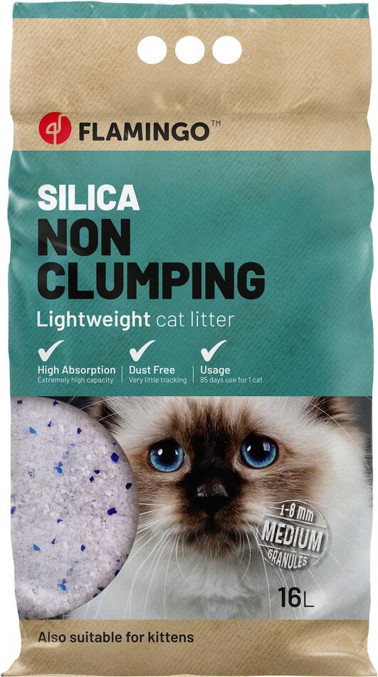 Flamingo Silica Podestýlka pro kočky 16l