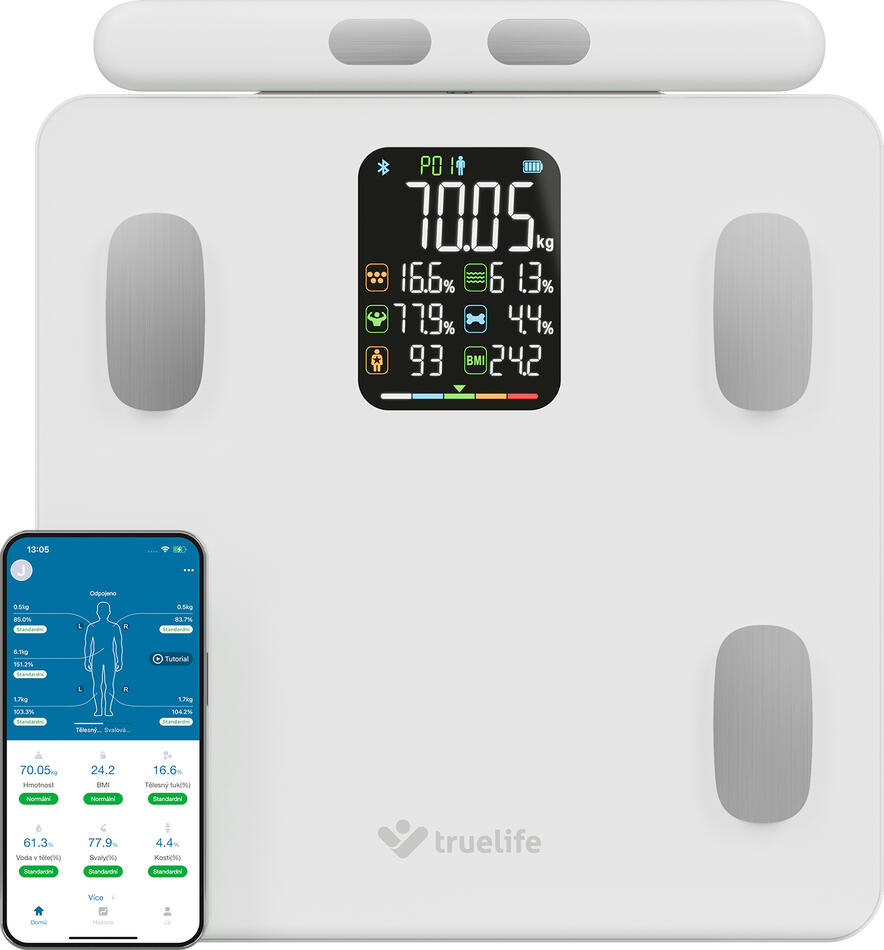 Osobní váha TrueLife FitScale W8, bílá