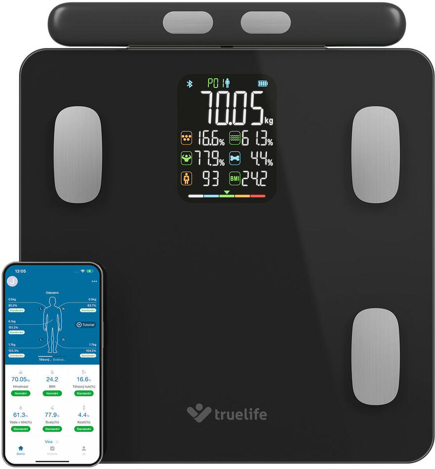 Osobní váha TrueLife FitScale W8, černá