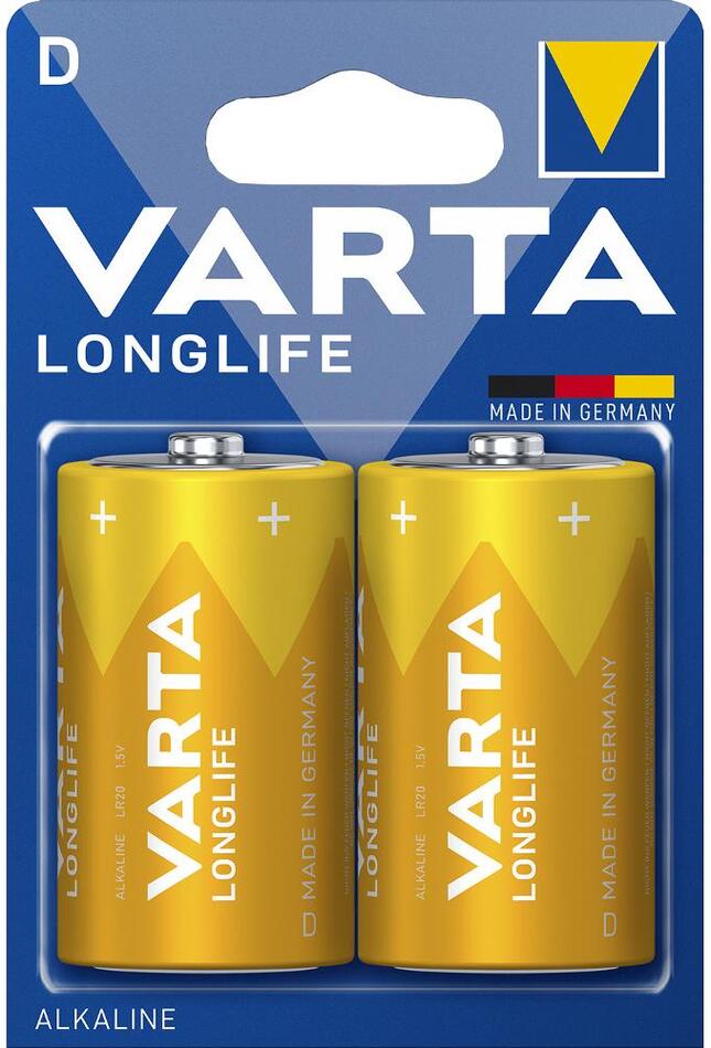 Baterie Varta LR20 2BP D Longlife Alk