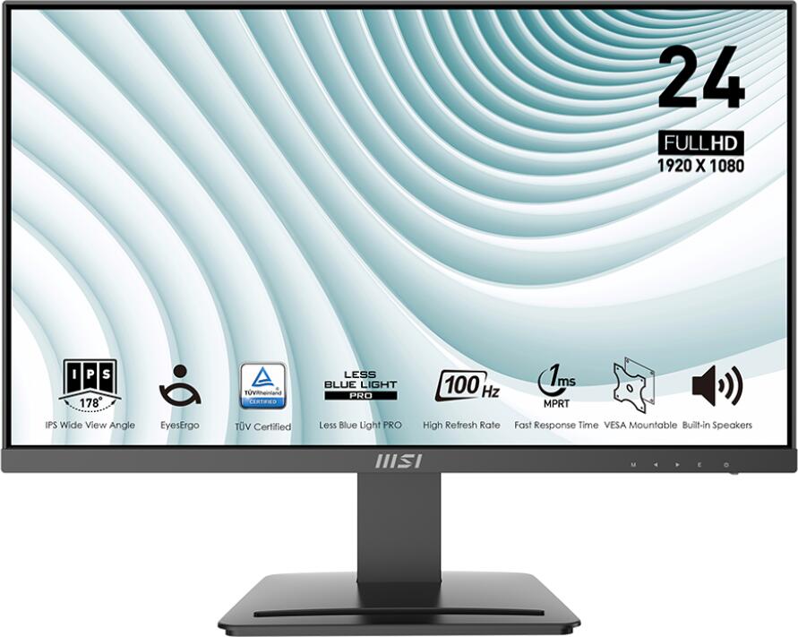 MSI Pro / MP243X / 23,8" / IPS / FHD / 100Hz / 4ms / Černá / 2R (PRO MP243X)
