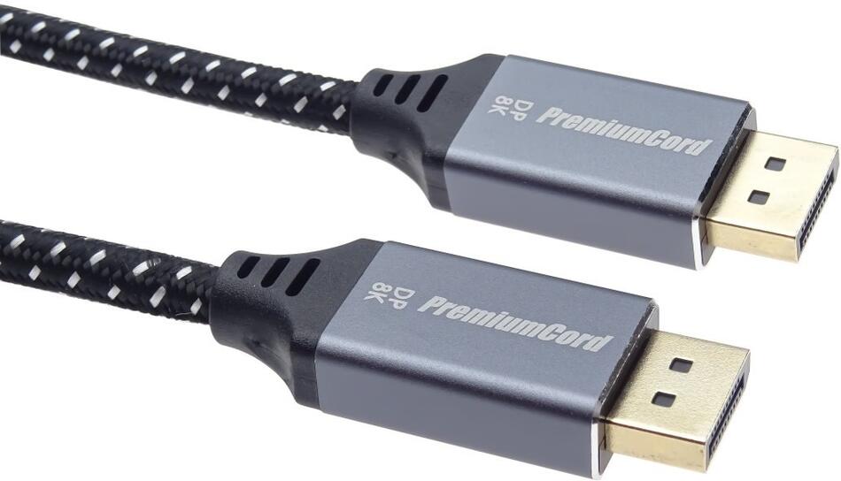 PREMIUMCORD DP 1.4 kabel 8K, kov, zlacený, 5m (KPORT10-05)