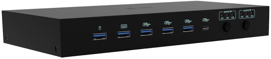 i-tec dokovací stanice USB-C KVM Docking station for 3 Hosts, Dual Display, Power Delivery 1x 92W/2x 65W (C31KVMDOCKPDPRO)