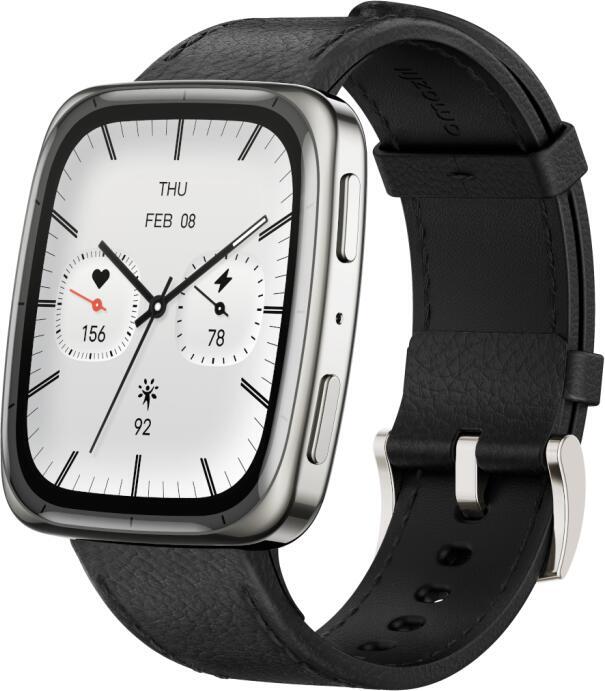 Chytré hodinky Amazfit Active 2 (Square), stříbrné/černé