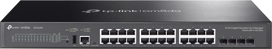 TP-Link OMADA switch SG5428X (24xGbE,4xSFP+,1xUSB2.0,2xConsole,fanless)