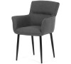 Jídelní židle, šedá, látka, DCH-J2159 GREY2 Autronic
