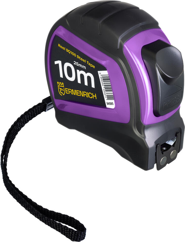 Svinovací metr Ermenrich Reel SQ100 - 10m, fialový
