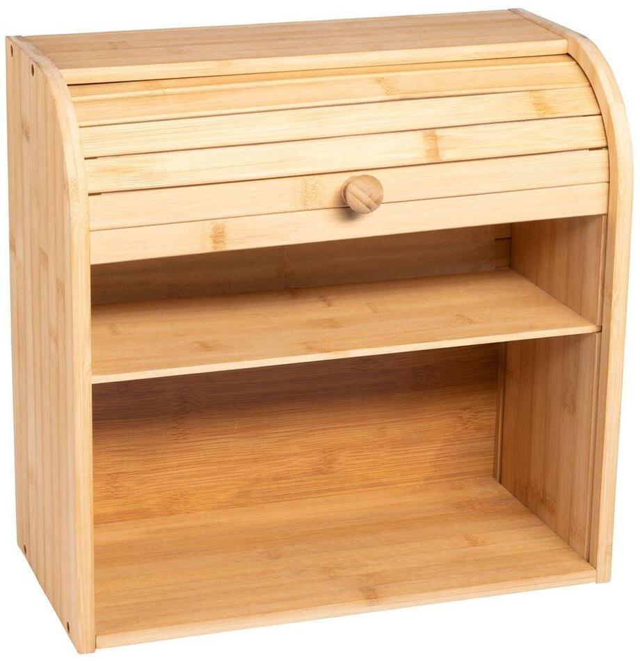 Dvoupatrový bambusový chlebník