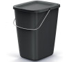 Koš odpadkový COMPACTA Q FLAP BASIC černý 9l KEDEN
