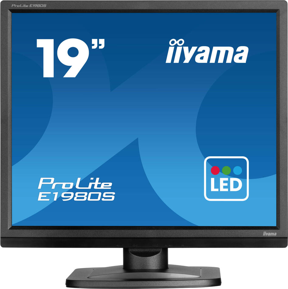 IIYAMA ProLite / E1980S / 19" / TN / 1280x1024 / 75Hz / 3ms / Black / 3R (E1980S-B1)