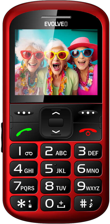 Mobilní telefon EVOLVEO EasyPhone XS, červený