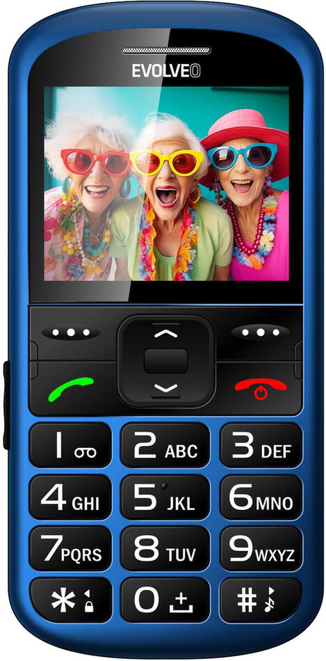Mobilní telefon EVOLVEO EasyPhone XS, modrý