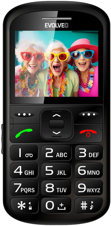 Mobilní telefon EVOLVEO EasyPhone XS, černý