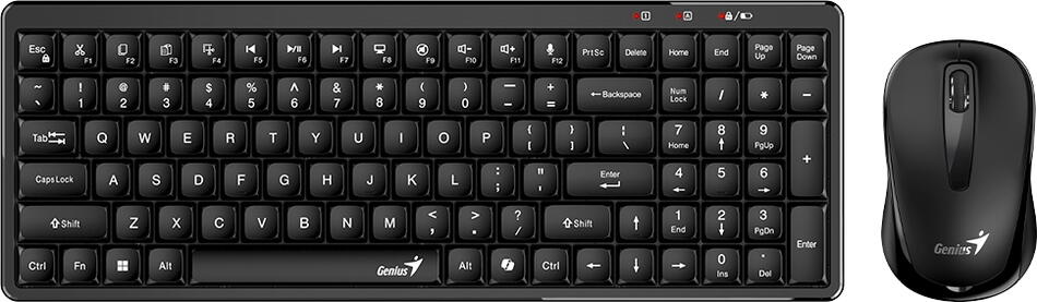 GENIUS LuxeMate Q8100/ Bezdrátový set 2,4GHz/ Copilot/ USB/ černá/ CZ+SK layout (31340019403)