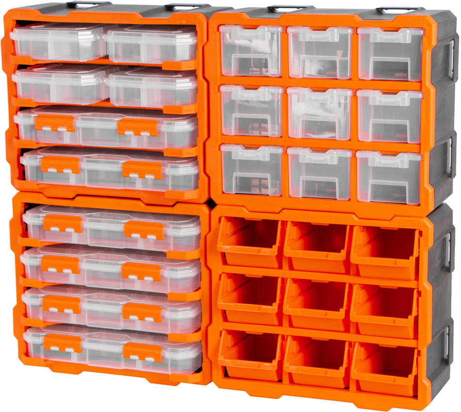 Sada plastových organizérů Tactix, 4 ks - TC32067BAL Tactix
