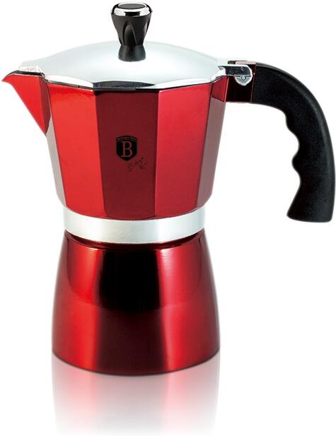 BERLINGERHAUS Konvice na espresso 6 šálků Burgundy Metallic Line BH-8563