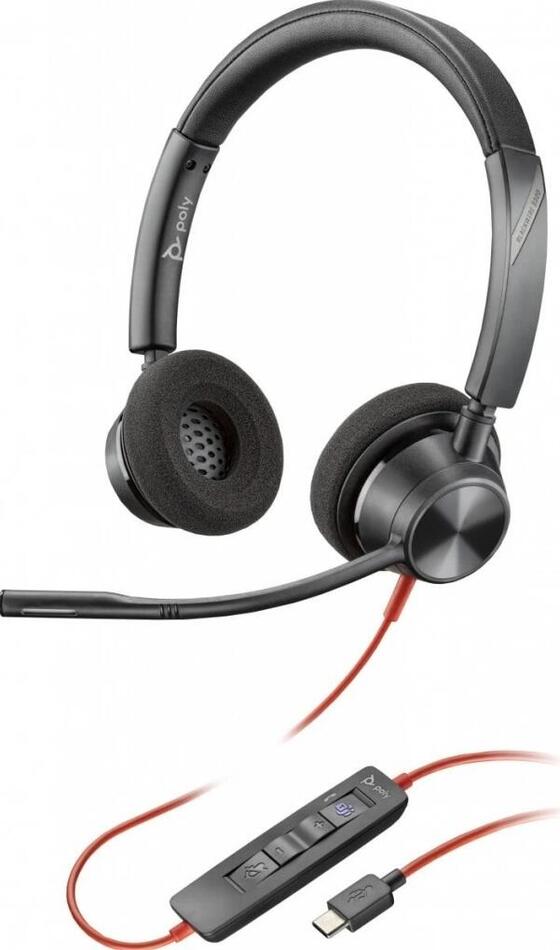 Sluchátka HP Poly BW 3320 Stereo USB-C HS +USB-C/A (8X219AA)