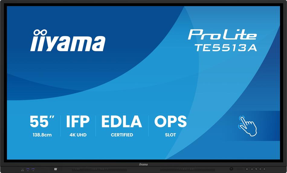 55" IIYAMA TE5513A-B1AG:IPS,4K,40P,EDLA