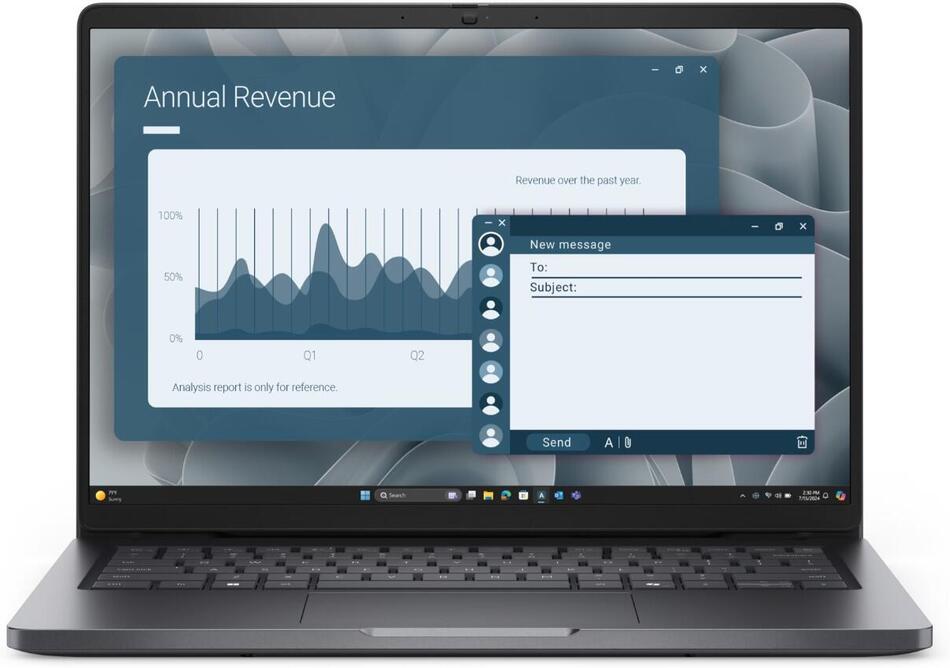 Notebook Dell Pro 14 PC14250 Core 5 (N6HFP), šedý