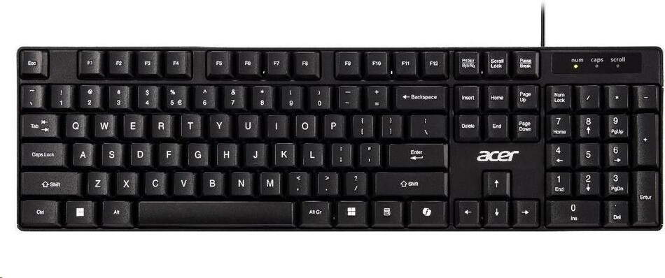 Acer AKW100/Drátové USB-A/CZ-SK layout/Černá (GP.KBD11.05R)