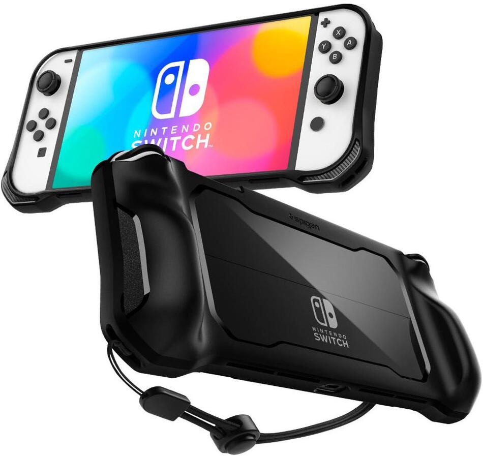 Příslušenství k herní konzoli Spigen Rugged Armor case black N OLED