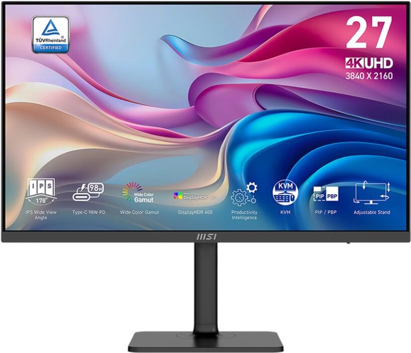 MSI Modern / MD272UPHG / 27" / IPS / 4K UHD / 60Hz / 4ms / Black / 3R (Modern MD272UPHG)
