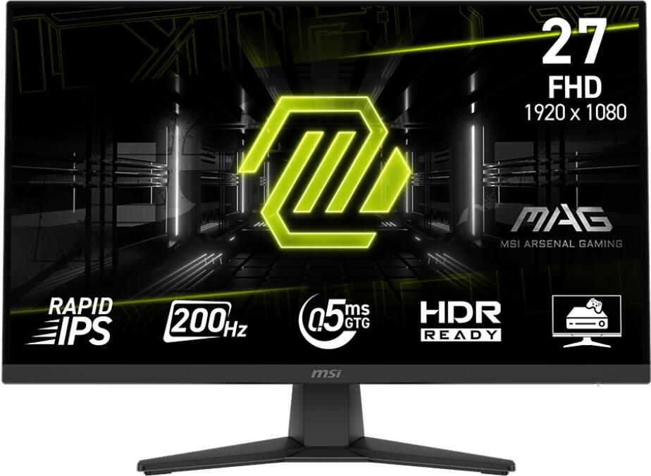 MSI MAG / 272F / 27" / IPS / FHD / 200Hz / 0,5ms / Černá / 3R (MAG 272F)
