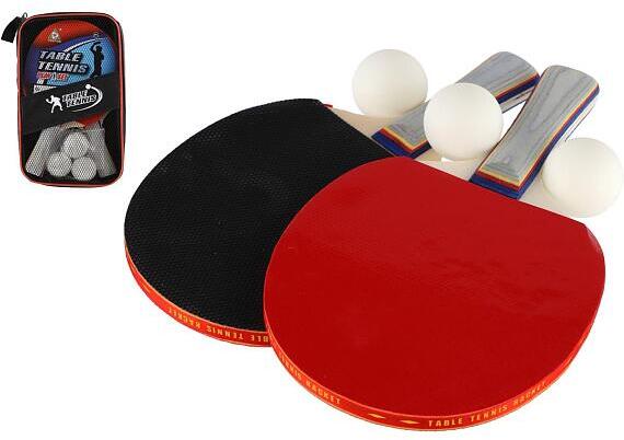 Teddies Sada stolní tenis ping pong 2ks pálky + 3 míčky v pouzdru