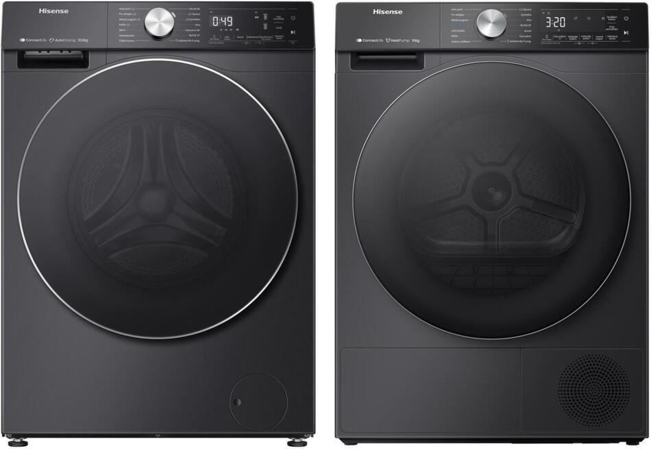 SET Pračka Hisense WF5S1045BB + Sušička prádla Hisense DH5S102BB