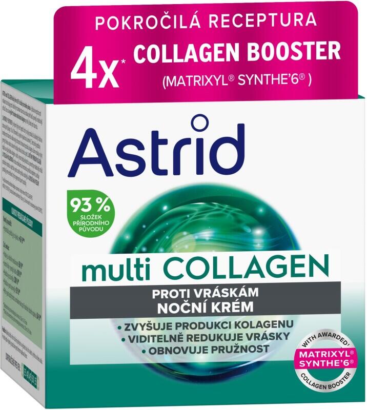 Astrid MultiCollagen Noční krém proti vráskám 50 ml