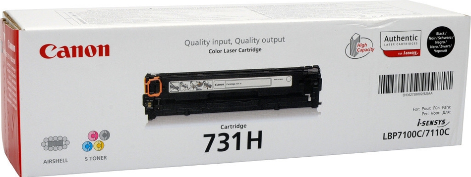 Toner Canon CRG-731H, 2400 stran originální - černý