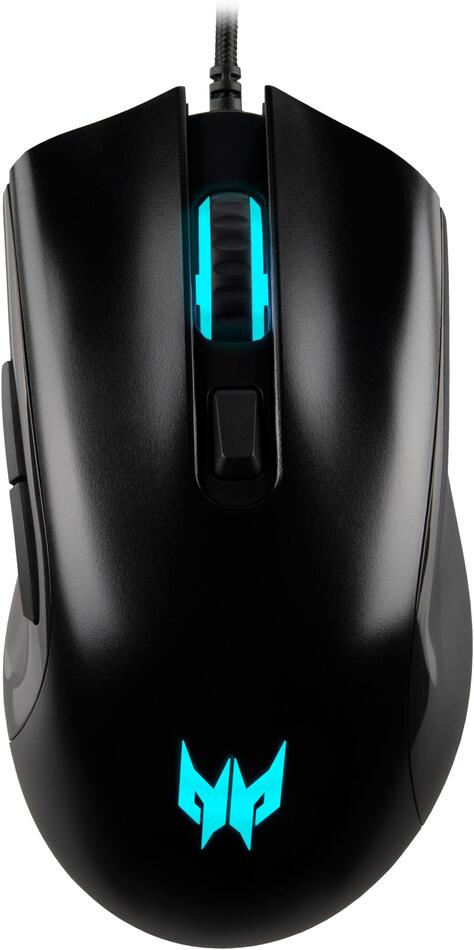 Acer Predator Cestus 333/Herní/Optická/Pro praváky/16 000 DPI/Drátové USB-A/Černá (GP.MCE11.03S)