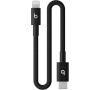 Apple beats USB-C/Lightning Woven Cable(20cm)-Bolt Black (MEQM4EE/A)