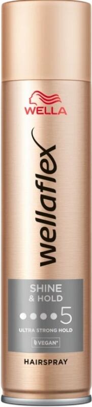 Wellaflex Shine & Hold lak na vlasy, fixace 5, 400 ml