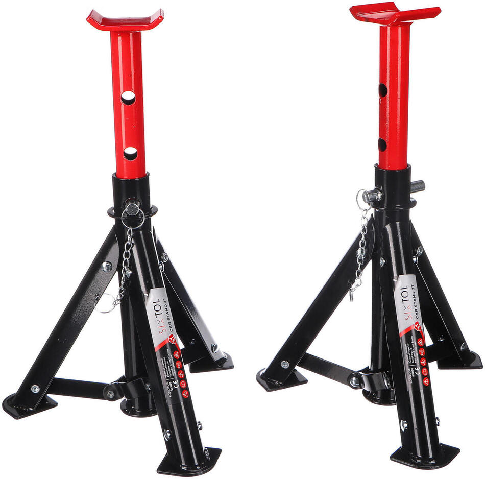 Podstavec pod auto skládací MECHANIC CAR STAND 3T, 2ks - BEZ KRABICE SIXTOL