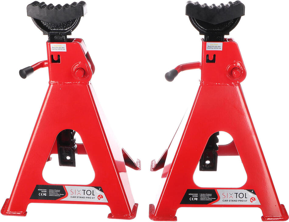 Podstavec pod auto MECHANIC CAR STAND PRO 6T, 2ks - BEZ KRABICE SIXTOL