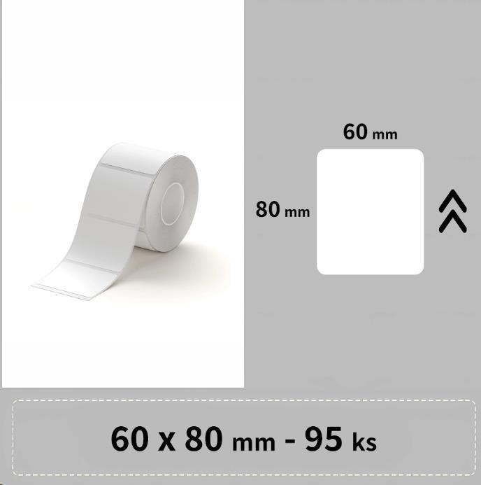 Niimbot štítky RP 60x80mm 95ks Bílé pro B3S (1EA01767702)
