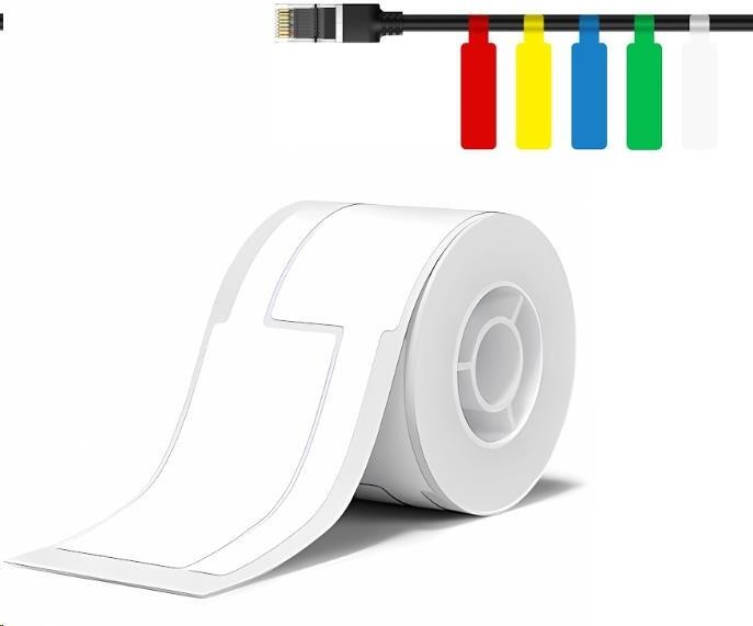 Niimbot štítky na kabely T 25x76mm 200ks Bílé pro B21, B21S, B3, B1S (T25*76-100WHITE)