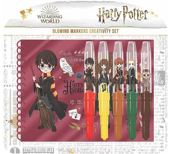 Jiri Models Fixy foukací 5ks s notesem Harry Potter na kartě 31x29cm
