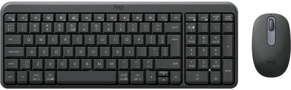 PC klávesnice s myší Logitech MK250, US layout
