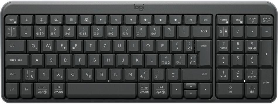 PC klávesnice Logitech K250 Black CZ/SK