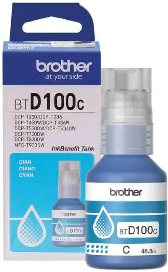 Brother BT-D100C (inkoust cyan, 5 000 str.) (BTD100C)