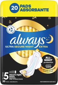 Always vložky (20ks/fol)Secure Night S5