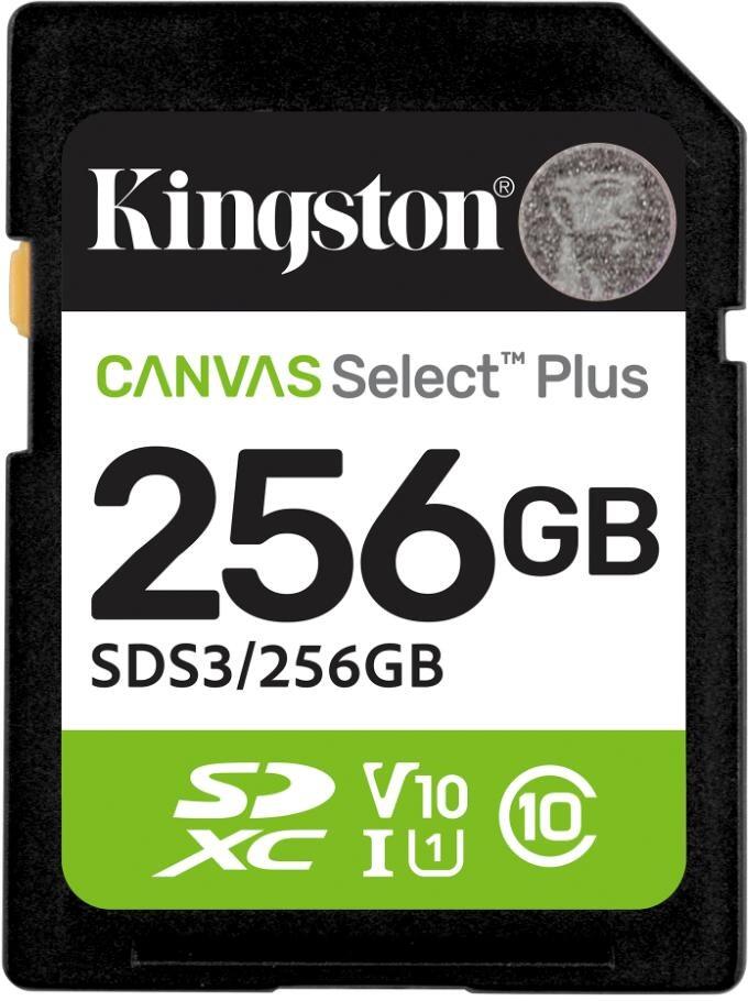 Kingston SDXC karta 256GB Canvas Select Plus, U1, V10, A1 (SDS3/256GB)