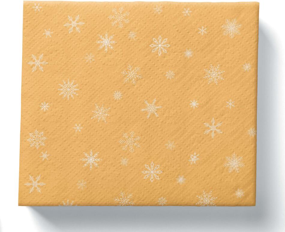 PROCOS papírové vánoční ubrousky 33x33cm 3vrstvé zlaté 20ks